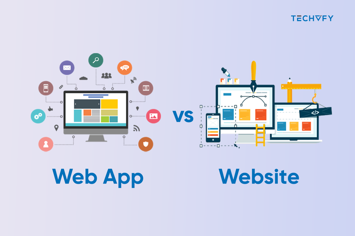 what is a web app vs website